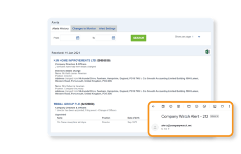 start your due diligence with the Company Watch platform